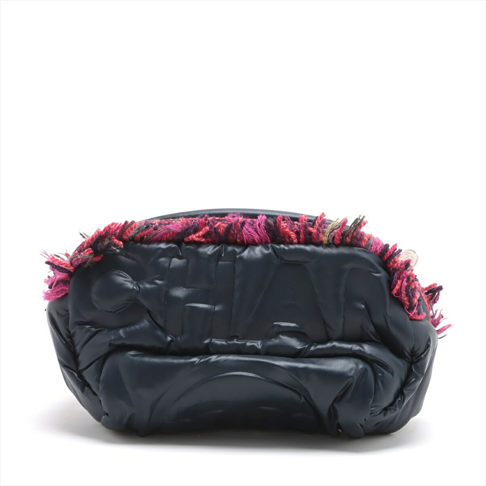 Chanel Doudaune nylon body bag Navy Blue